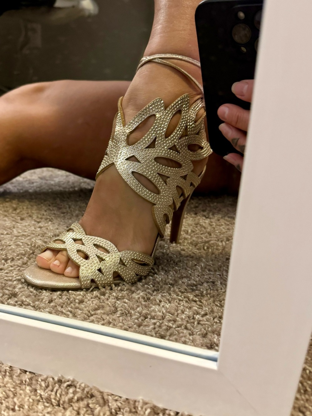 Lace-Up High Heels by Jessica Simpson
